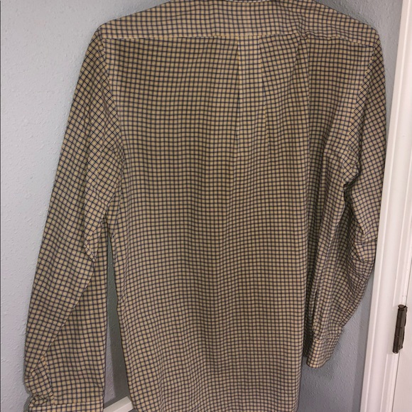 Polo Ralph Lauren- Yellow/Black long sleeve button down, sz medium, light use - Picture 6 of 6